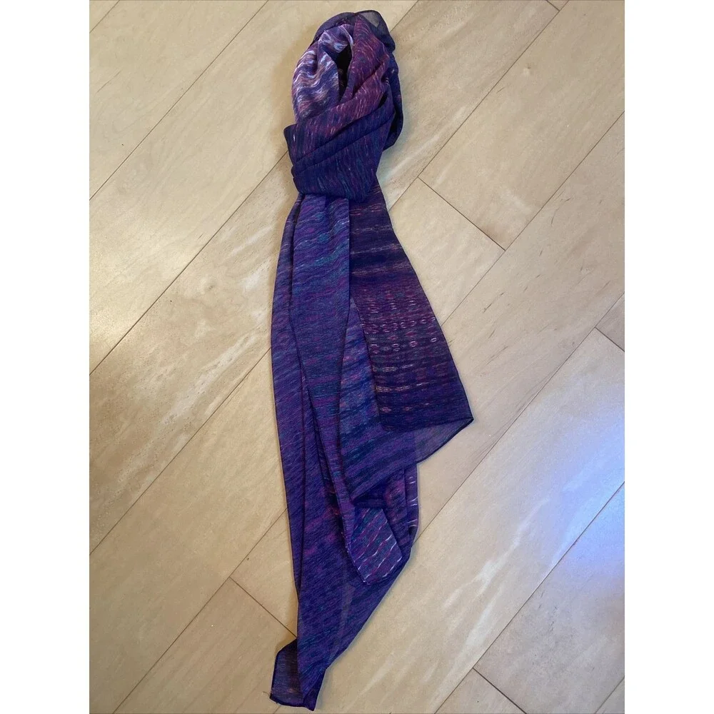 PERFECT PURPLE scarf calvin klein poly rayon